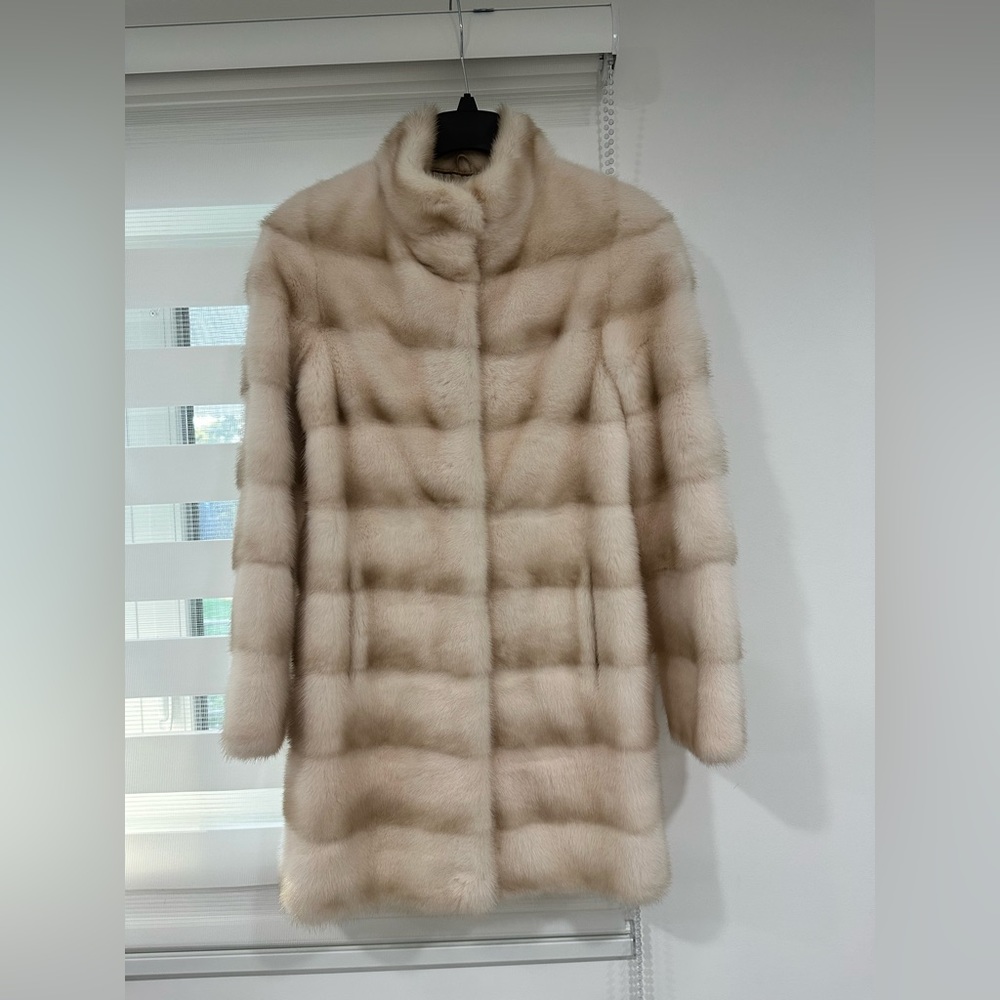 Real mink fur coat
